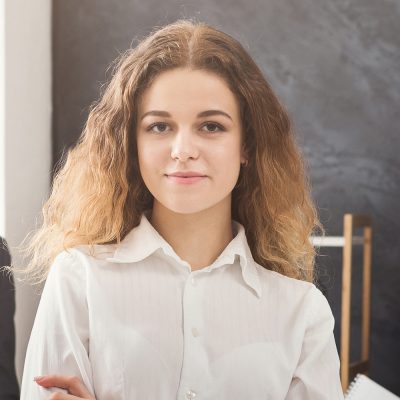 Collection Of Multiethnic Business People Portraits Collage. Human Headshots In A Row. Happy Successful Millennials Females And Males Entrepreneurs Posing Smiling To Camera On Gray Backgrounds. Square
